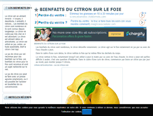 Tablet Screenshot of citron.bienfaits.fr